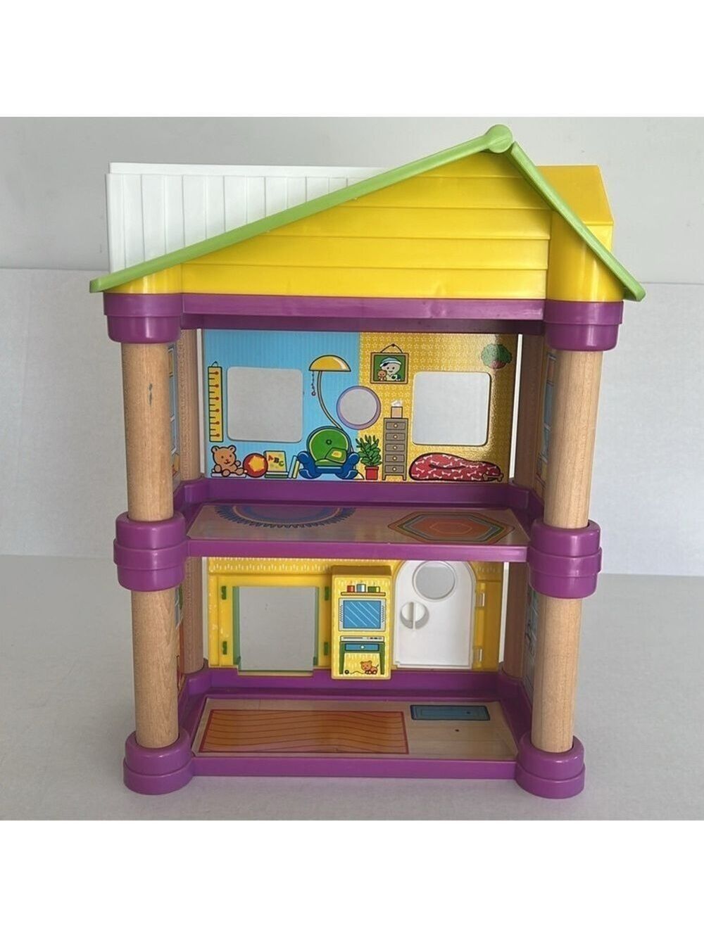 Learning Curve Play Town Family House with Five Wood Plastic Figures & Furniture - Picture 12 of 16